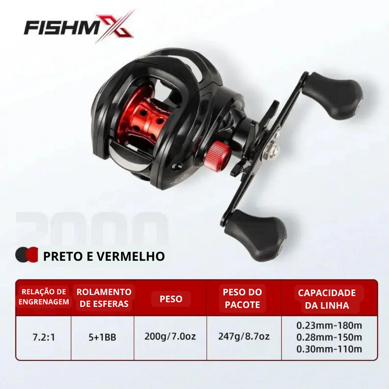 Carretel de Pesca Profissional - Fishmx