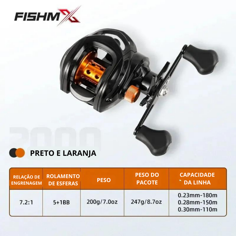 Carretel de Pesca Profissional - Fishmx