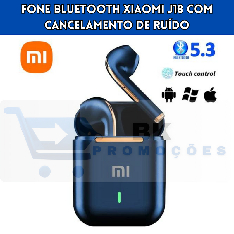 Fone Bluetooth Xiaomi J18 com Cancelamento de Ruído