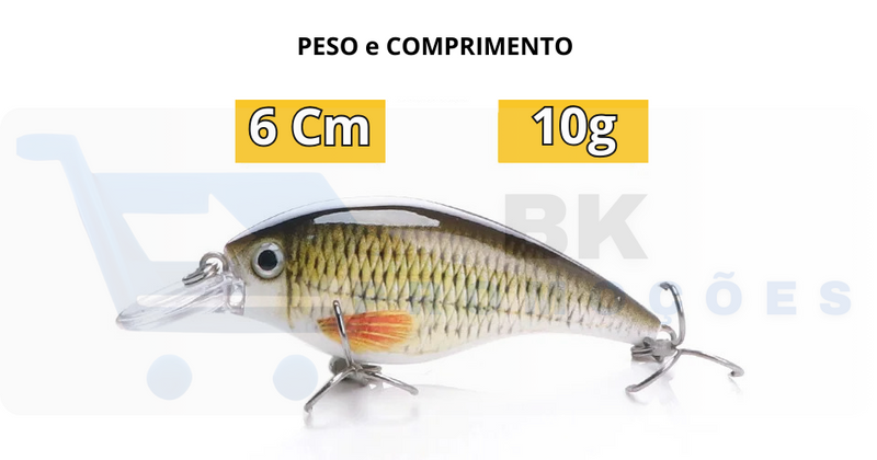 Kit 3 Iscas de Pesca