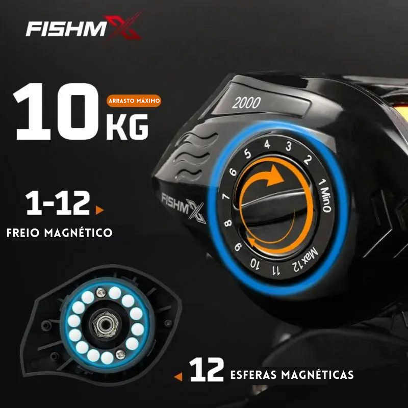 Carretel de Pesca Profissional - Fishmx