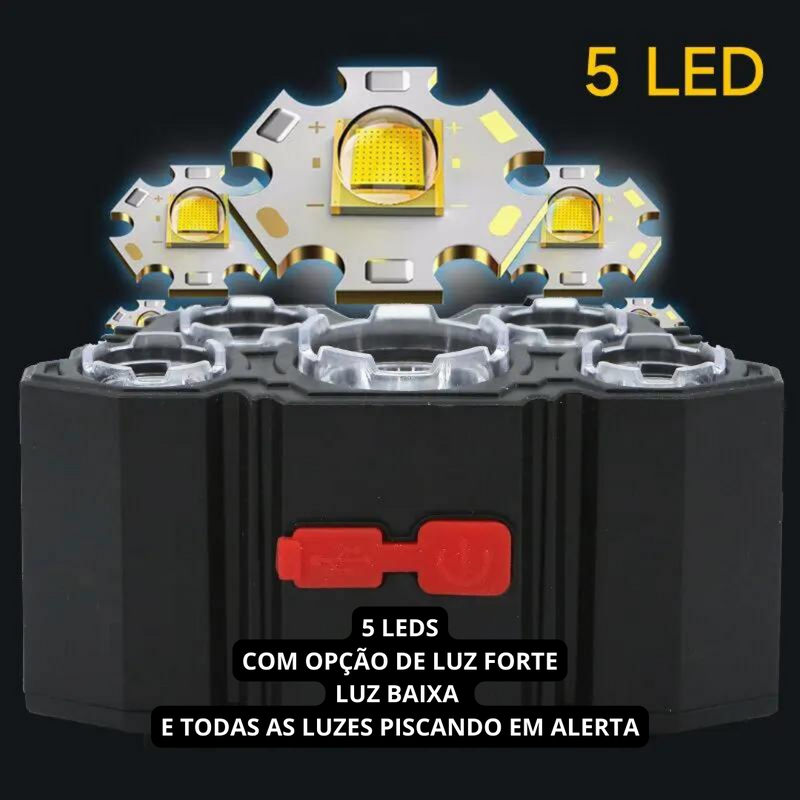 Lanterna de Led Recarregável