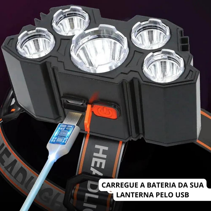 Lanterna de Led Recarregável