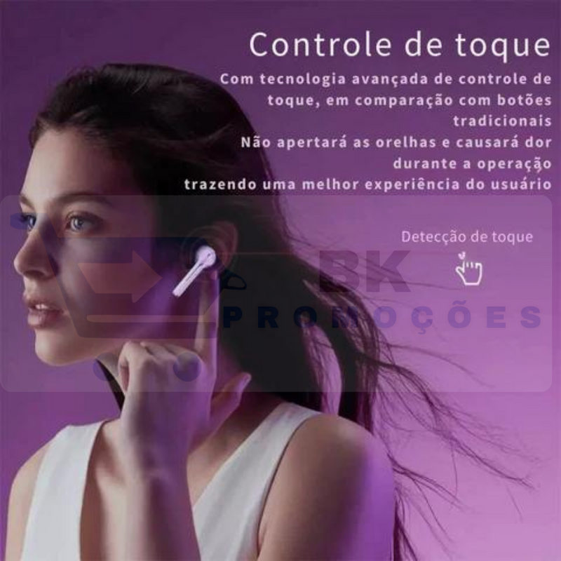 Fone Bluetooth Xiaomi J18 com Cancelamento de Ruído