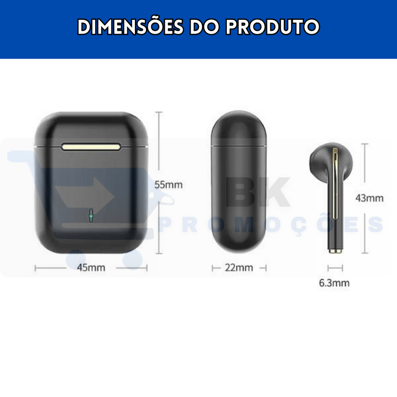 Fone Bluetooth Xiaomi J18 com Cancelamento de Ruído