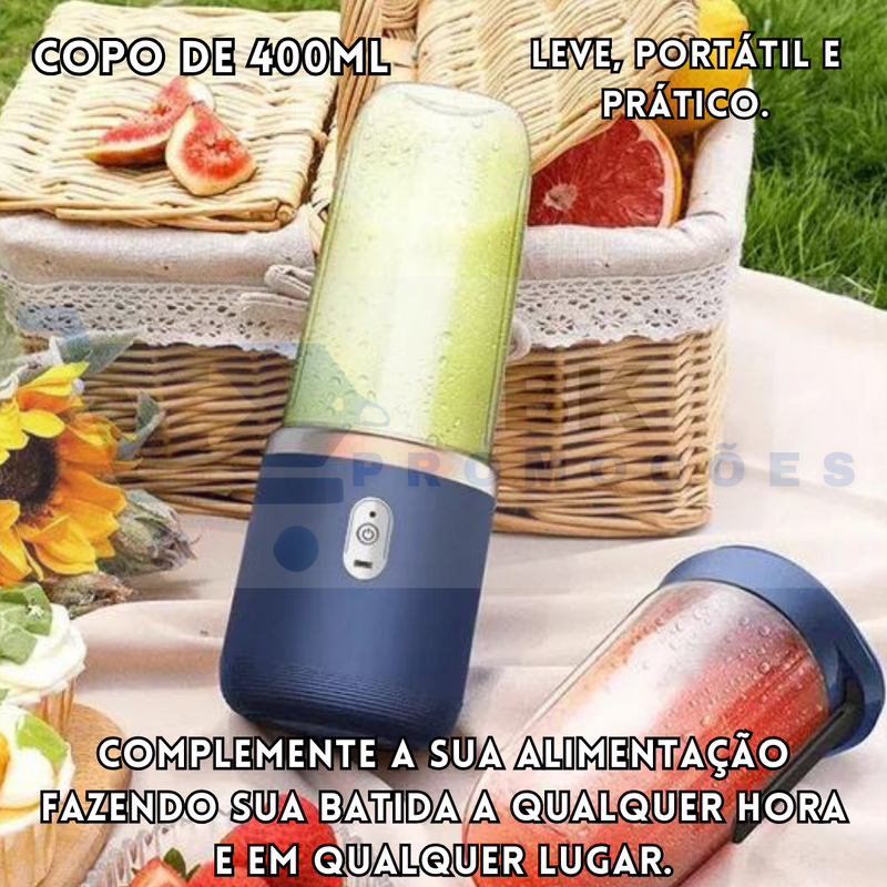 Mini Liquidificador Portátil com Copo extra